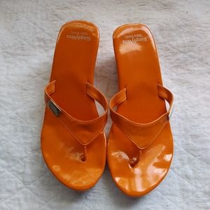 Vera Wang Orange Sandals